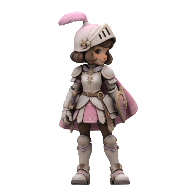 3D result generated from the pink knight tutorial input