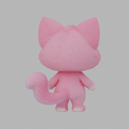 Back kitten view extracted from the reference video at 2.5 s