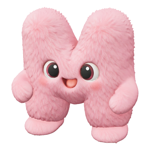 Actual Quady3D pink M character 3D result generated from one source image