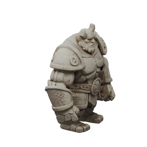Stone giant warrior