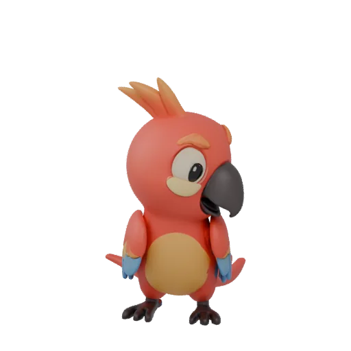 Cartoon parrot