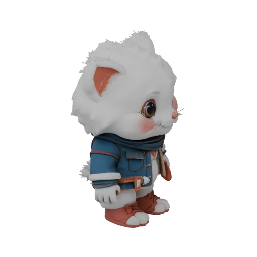 White cat adventurer