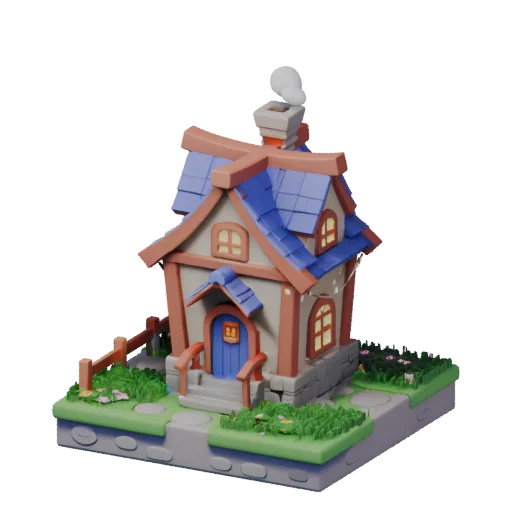 House with a garden