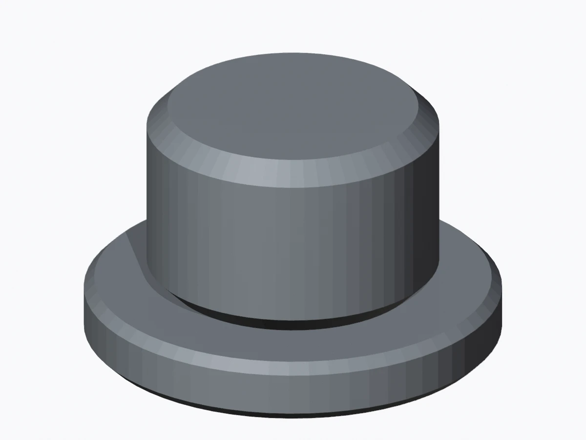 Actual aligned desk-marker assembly with the cap above its base