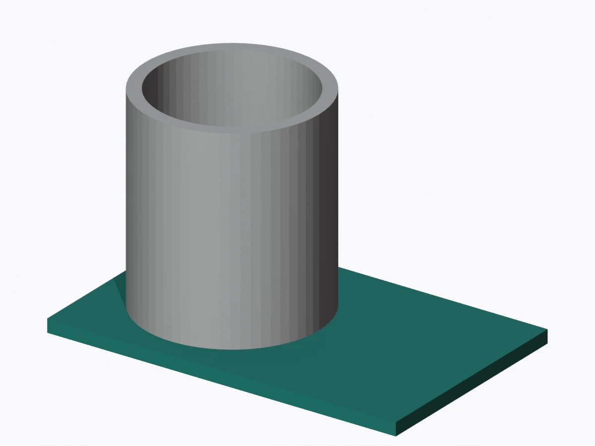 Actual converted 3MF with a white cup after the image texture was omitted