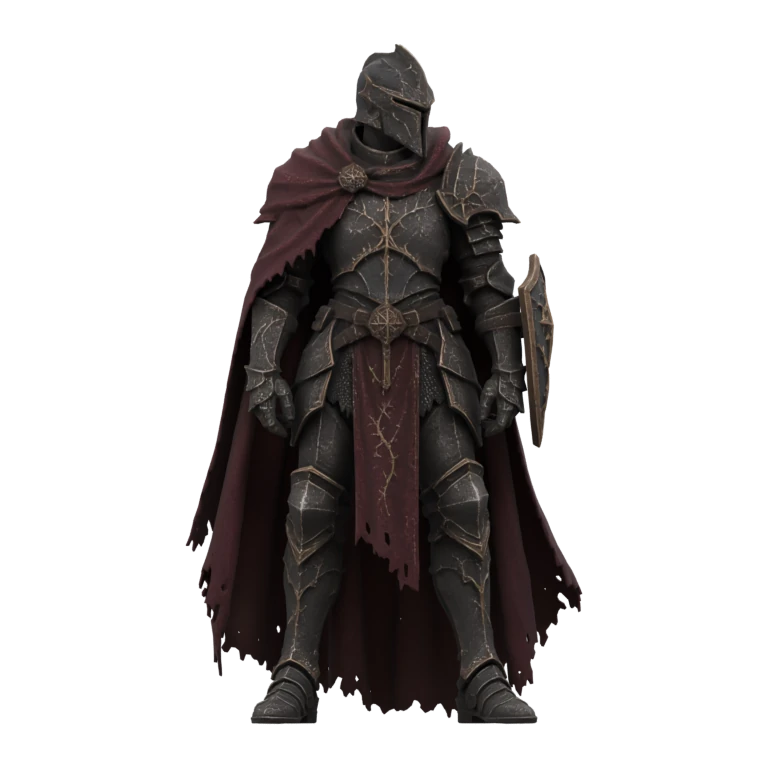 Dark knight 3D model generated with Tripo H3.1