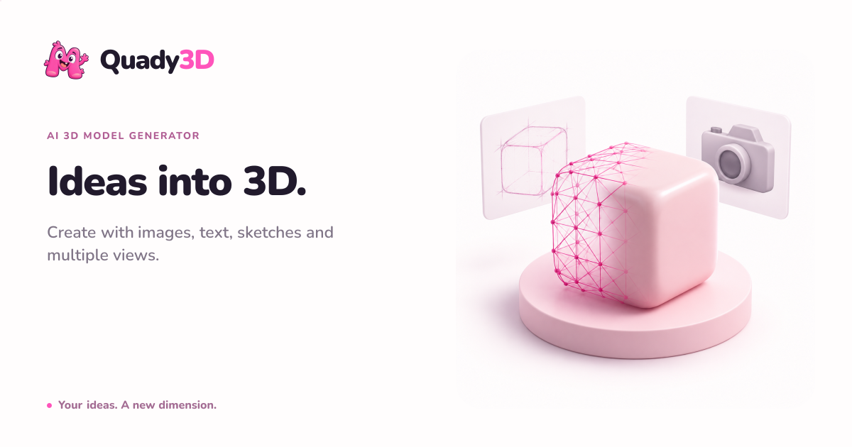 Show HN: Quady3D – the AI 3D workflow I couldn't find, so I built it